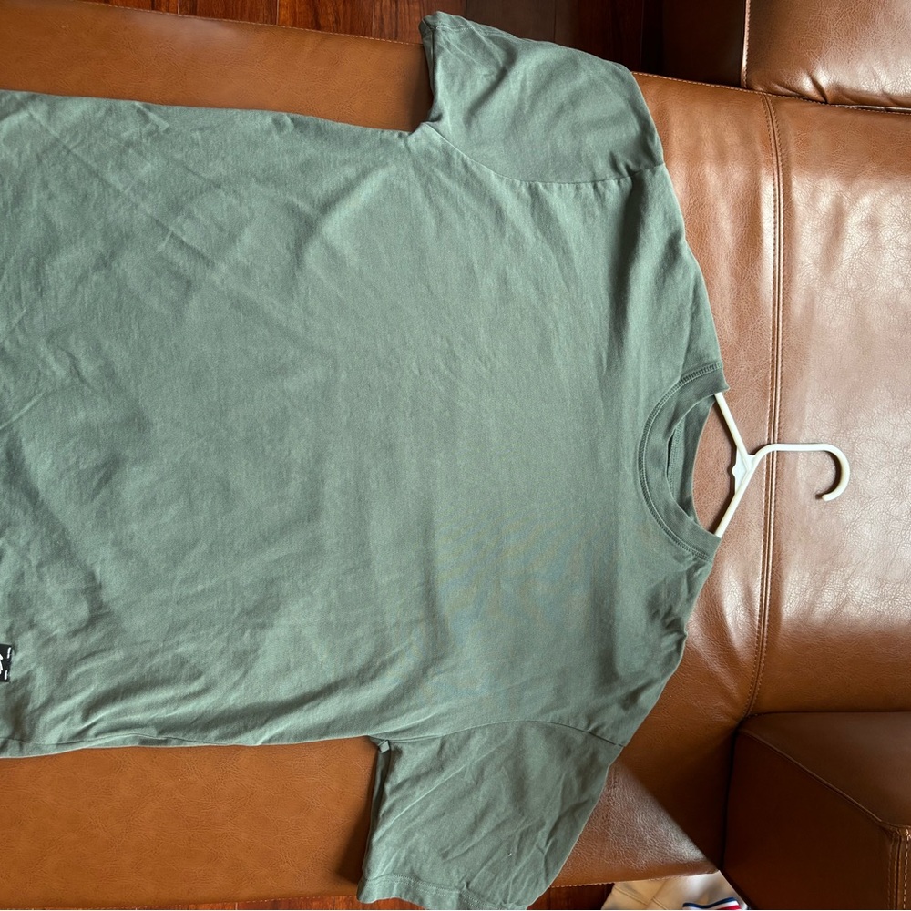Men's Green & Maroon oversized T-Shirt
